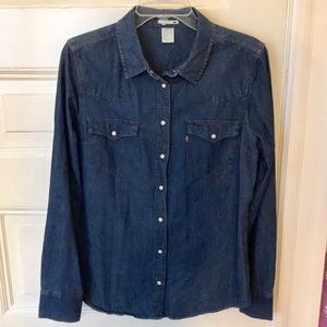 Levi’s Button Down Denim Shirt